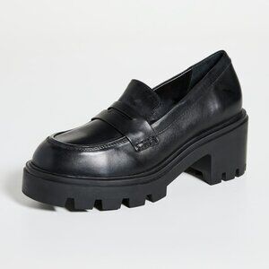 NEW Schutz Black Viola Tractor Loafers, Size: 9